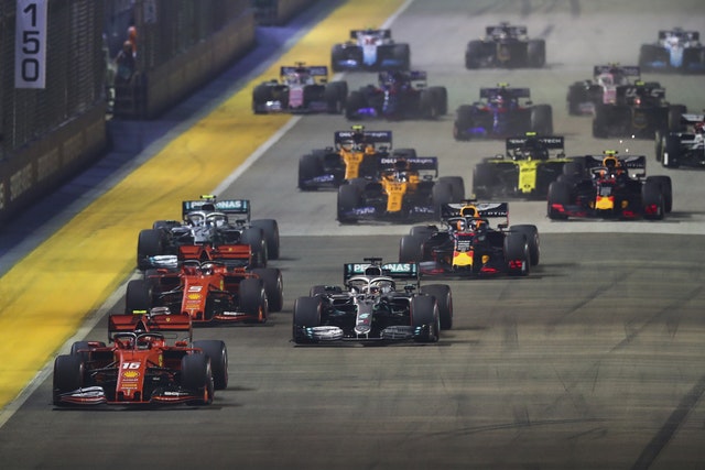 Singapore F1 GP Auto Racing