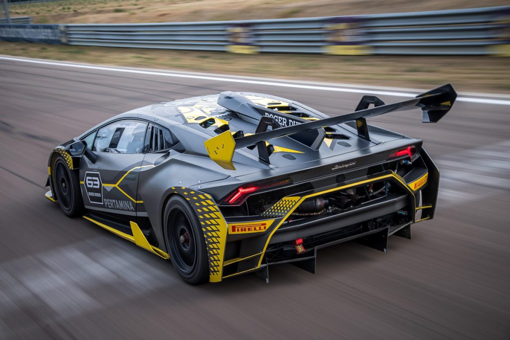 race car on track