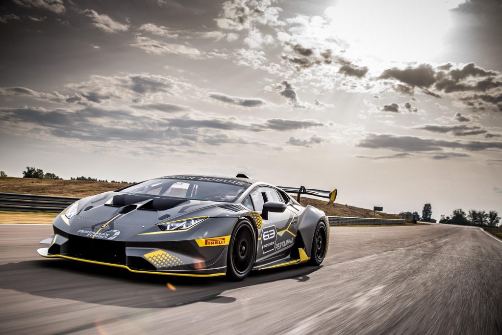 race car on track