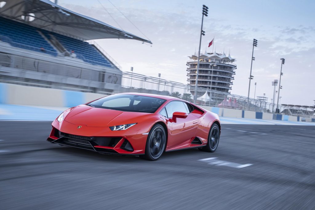 car on race track